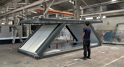 कैम्पिंग के लिए फोल्डेबल कंटेनर हाउस