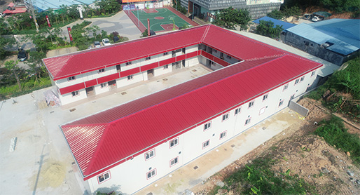 लक्ज़री प्रीफैब्रिकेटेड टी हाउस ऑफिस बिल्डिंग